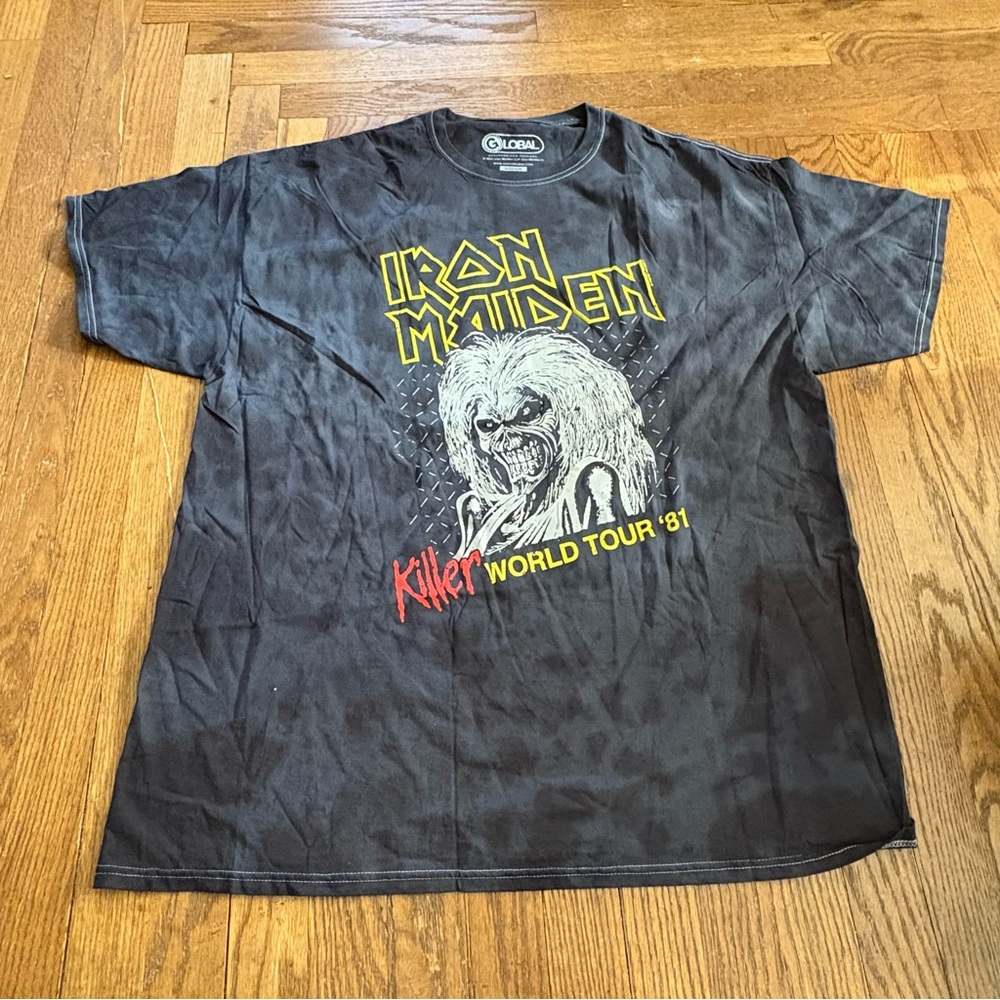 Iron Maiden Killer World Tour ‘81 Graphic T-Shirt Medium – 2021‎ Official